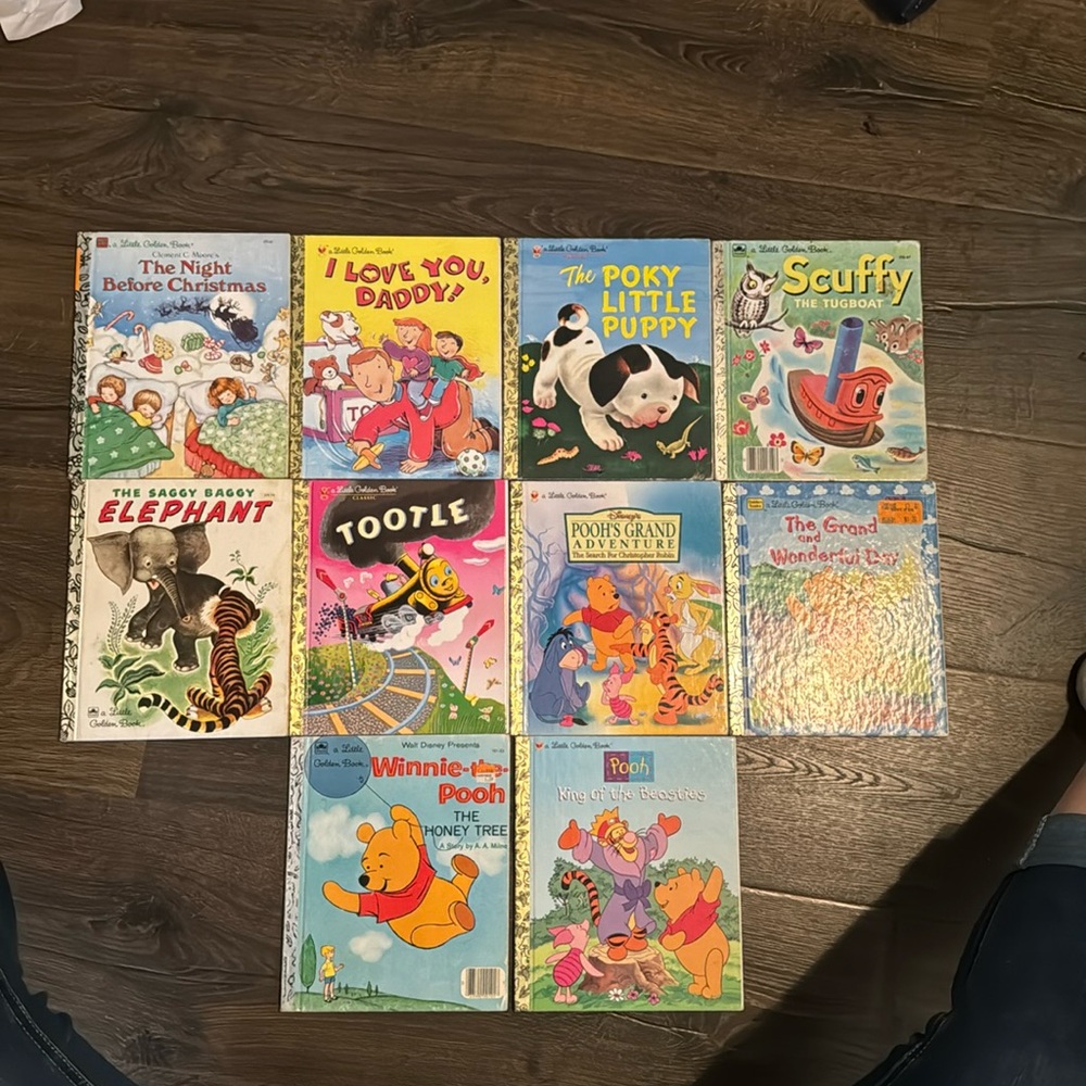 Golden books, lot #14, 10 books
